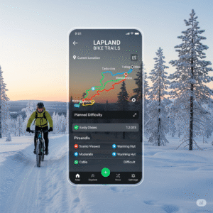 Lapland bike trails app